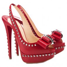 Christian Louboutin Lady Clou 140mm Slingbacks Szandál Piros Christian Louboutin Lady Clou 140mm Slingbacks Szandál Piros