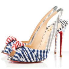 Christian Louboutin Jenny 100mm szandál, kék