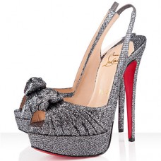 Christian Louboutin Jenny 140mm Szandál Szürke Christian Louboutin Jenny 140mm Szandál Szürke
