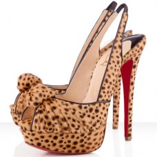 Christian Louboutin Jenny 140mm Különleges Alkalmakra Leopárdmintás