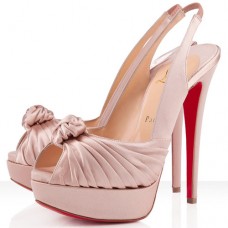 Christian Louboutin Jenny 140mm Különleges Alkalmakra Nude