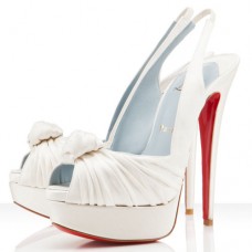 Christian Louboutin Jenny 140mm Különleges Alkalmakra Törtfehér