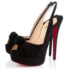Christian Louboutin Jenny 140mm Szandál Különleges Alkalmakra Fekete