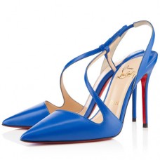 Christian Louboutin June 100mm Slingbacks Kék