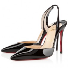 Christian Louboutin Ever 100mm Slingbacks Fekete