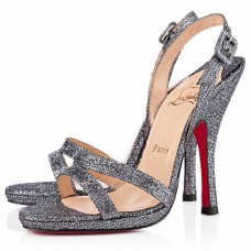 Christian Louboutin Fine Romance 120mm Slingbacks Szürke