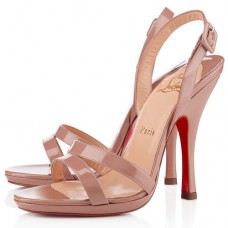Christian Louboutin Fine Romance 120mm szandál, nude