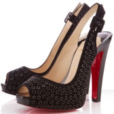 Christian Louboutin Aicha 120mm szandál, fekete