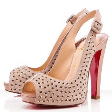Christian Louboutin Aicha 120mm szandál, nude