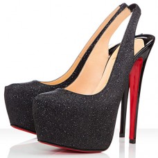 Christian Louboutin Dafsling 160mm szandál, fekete