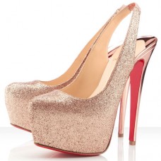 Christian Louboutin Dafsling 160mm Slingbacks Szandál Nude