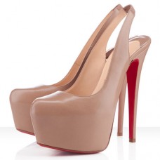 Christian Louboutin Dafsling 160mm Slingbacks Szandál Nude