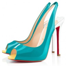 Christian Louboutin Flo 100mm Slingbacks Szandálok Karib-szigeteki Szandálok Christian Louboutin Flo 100mm Slingbacks Szandálok Karib-szigeteki Szandálok