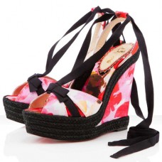 Christian Louboutin Isabelle 140mm ékszíjas szandál rózsaszín