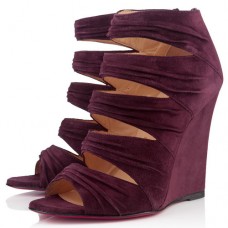 Christian Louboutin Developpa 100mm ékek szilva