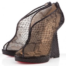 Christian Louboutin Janet 120mm ékszíj fekete