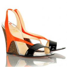 Christian Louboutin Yasmine 100mm ékek narancssárga