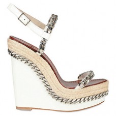 Christian Louboutin Macarena 120mm ékszíj fehér