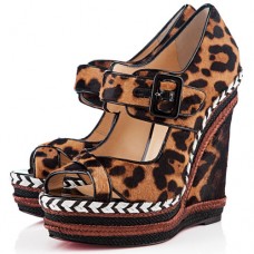 Christian Louboutin Highlander 140mm ékek leopárd alakú szandál