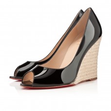 Christian Louboutin puglia 100mm ékek fekete