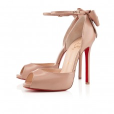 Christian Louboutin Dos Noeud 120 mm-es szandál Nude