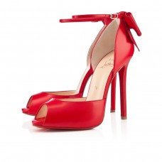 Christian Louboutin Dos Noeud 120mm különleges alkalomra piros