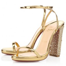 Christian Louboutin Au Palace 120mm szandál, arany