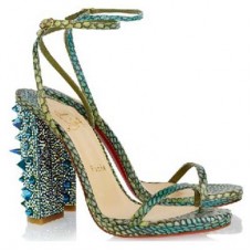 Christian Louboutin Au Palace 120mm szandál, zöld