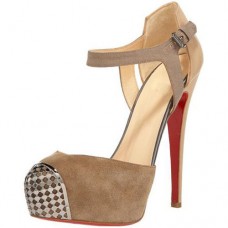 Christian Louboutin Boulima Exclusive D'Orsay 120mm szandál Taupe