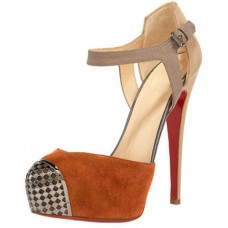 Christian Louboutin Boulima Exclusive D'Orsay 120mm szandál, barna