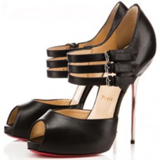 Christian Louboutin Fibbia 120mm szandál barackszínű