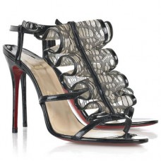 Christian Louboutin Fortitia 100mm szandál, fekete