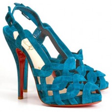 Christian Louboutin Larissandale 120mm szandál kék