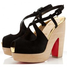 Christian Louboutin Martel 140mm szandál, fekete