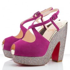 Christian Louboutin Martel 140mm szandál, rózsaszín, Matador