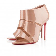 Christian Louboutin Cachottiere 100mm szandál, nude