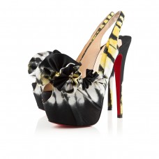 Christian Louboutin Magassarkú Boubou 160mm Platformos Fekete/Sárga Christian Louboutin Magassarkú Boubou 160mm Platformos Fekete/Sárga