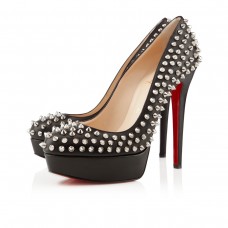 Christian Louboutin Bianca Szöges 140mm Platformos Fekete Szandál
