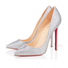 Christian Louboutin Pigalle 120 mm-es pumpák ezüst Christian Louboutin Pigalle 120 mm-es pumpák ezüst