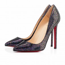 Christian Louboutin Pigalle 120 mm-es pumpás cipő Kék Khol Christian Louboutin Pigalle 120 mm-es pumpás cipő Kék Khol