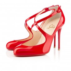 Christian Louboutin Viva Dita 100mm Mary Jane Pumps Piros Christian Louboutin Viva Dita 100mm Mary Jane Pumps Piros