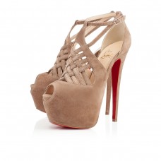 Christian Louboutin Carlota 160mm Platforms Bézs