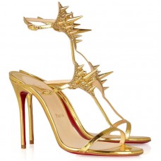 Christian Louboutin Lady Max 100mm Szandál Különleges Alkalmakra Arany