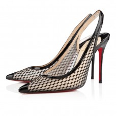 Christian Louboutin Nu et Nu 100mm szandál, fekete
