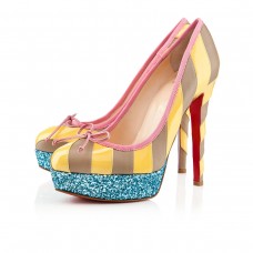 Christian Louboutin Foraine 140mm Platforms Sárga/Kőszínű