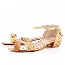 Christian Louboutin Druide lapos szandál, arany