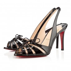 Christian Louboutin Corsetica 80mm szandál, fekete