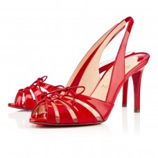 Christian Louboutin Corsetica 80mm szandál Piros