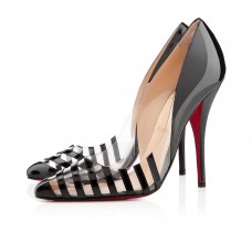 Christian Louboutin Pivichic pvc 100 mm-es pumpák fekete