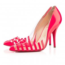Christian Louboutin Pivichic pvc 100 mm-es pumpák Rose Paris